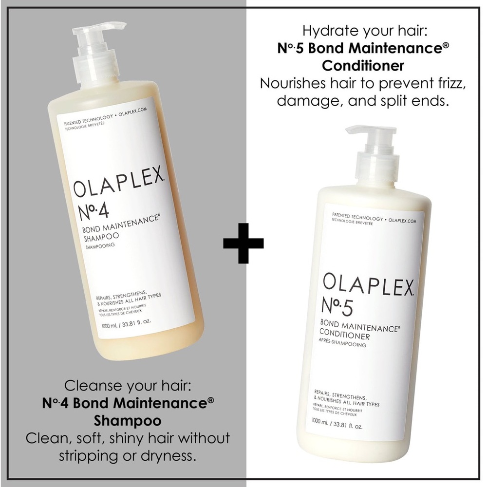 NWT - OLAPLEX No. 4 Shampoo & No. 5 Conditioner Value Sizes 33.81 fl. oz. - Picture 4 of 8